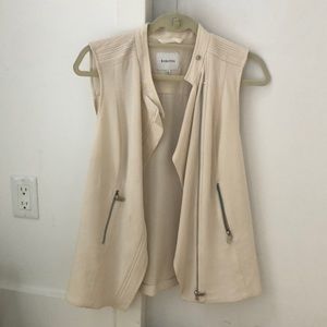 Babaton vest with minor stain